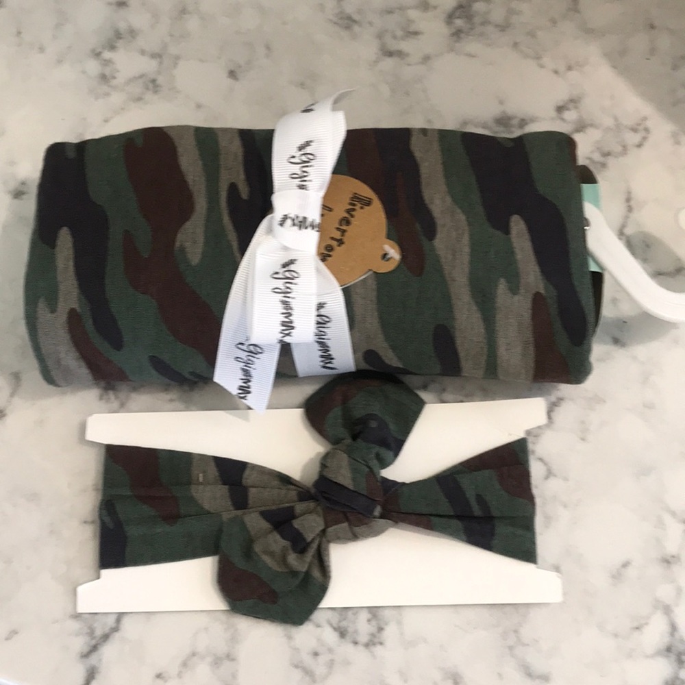 Gigi and max swaddle and headband